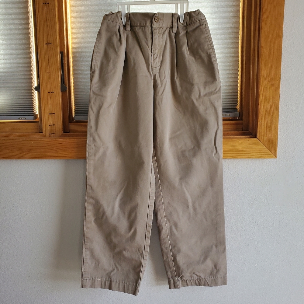 3/$13 Lands End Khaki Pants - Boys Size 10-11